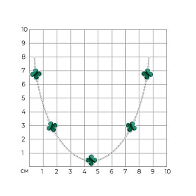Колье SOKOLOV - Серебро 925, Малахит (арт. 83070070)