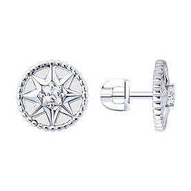 Серьги SOKOLOV - Серебро 925, Фианит (арт. 94027124)