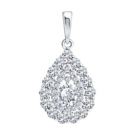 Подвеска Diamant - Серебро 925, Фианит (арт. 94-130-02407-1)
