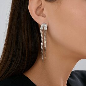 Серьги SOKOLOV - Серебро 925, Фианит (арт. 94027054)