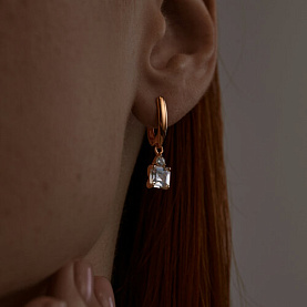 Серьги SOKOLOV - Серебро 925, Фианит (арт. 93022384)