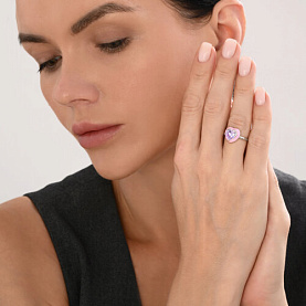 Кольцо SOKOLOV - Серебро 925, Фианит, Эмаль (арт. 94014467)