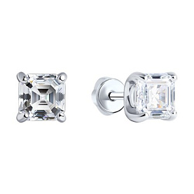 Серьги SOKOLOV - Серебро 925, Фианит (арт. 94025752)