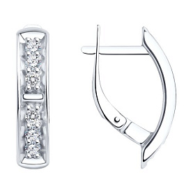 Серьги Diamant - Серебро 925, Фианит (арт. 94-120-01544-1)