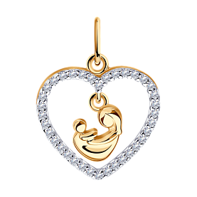 Подвеска Diamant - Серебро 925, Фианит (арт. 93-130-01013-1)