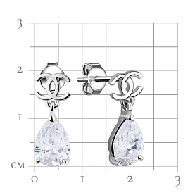 Серьги Talant - Серебро 925, Фианит (арт. 12-72-0001-14065)