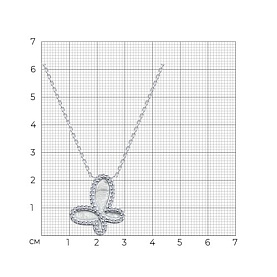 Колье SOKOLOV - Серебро 925, Фианит, Эмаль (арт. 94070765)