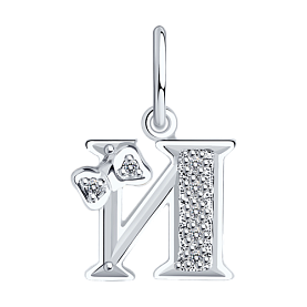 Подвеска SOKOLOV - Серебро 925, Фианит (арт. 94030474)