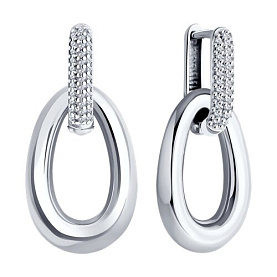 Серьги Diamant - Серебро 925, Фианит (арт. 94-121-01834-1)