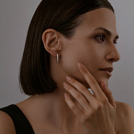 Серьги SOKOLOV - Серебро 925, Фианит (арт. 93021183)