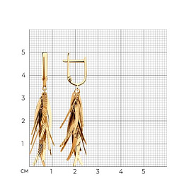 Серьги Diamant - Золото 585 (арт. 51-121-02616-1)