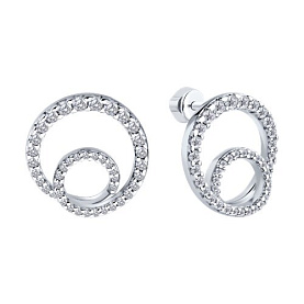 Серьги SOKOLOV - Серебро 925, Фианит (арт. 94026885)
