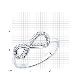 Кольцо SOKOLOV - Серебро 925, Фианит (арт. 94011256)