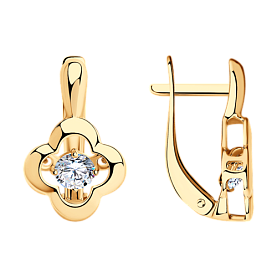 Серьги SOKOLOV - Серебро 925, Фианит (арт. 93020878)