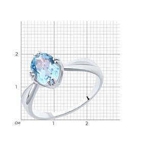 Кольцо Diamant - Серебро 925, Топаз (арт. 94-310-00635-1)