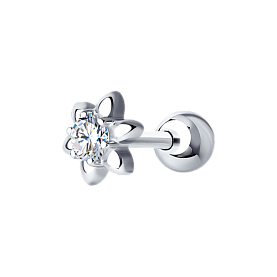 Серьга SOKOLOV - Серебро 925, Фианит (арт. 94170199)