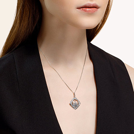 Подвеска SOKOLOV - Серебро 925, Фианит (арт. 94031245)