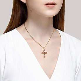 Подвеска SOKOLOV - Золото 585, Горный хрусталь (арт. 732158)