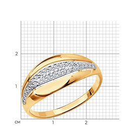 Кольцо SOKOLOV - Серебро 925, Фианит (арт. 93010500)