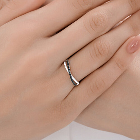 Кольцо SOKOLOV - Золото 585, Фианит (арт. 019701-3)