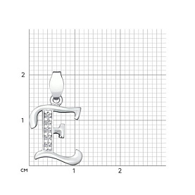 Подвеска SOKOLOV - Серебро 925, Фианит (арт. 94030452)