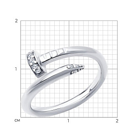 Кольцо Diamant - Серебро 925, Фианит (арт. 94-110-02060-1)