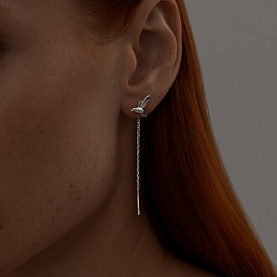 Серьги SOKOLOV - Серебро 925, Фианит (арт. 94025973)