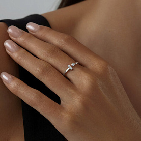 Кольцо SOKOLOV - Серебро 925, Фианит (арт. 94013238)
