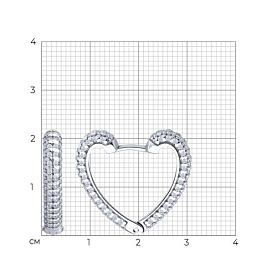 Серьги SOKOLOV - Серебро 925, Фианит (арт. 94026913)
