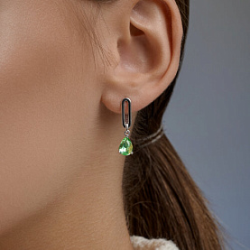 Серьги Diamant - Серебро 925, Кристалл (арт. 94-121-00244-3)