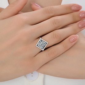 Кольцо Diamant - Серебро 925, Кристальная ткань (арт. 94-110-00098-1)