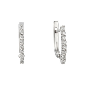 Серьги Мастер Клио - Серебро 925, Фианит (арт. 22С0351Д)