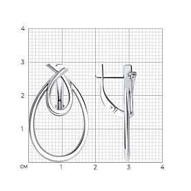 Серьги Diamant - Серебро 925 (арт. 94-120-01566-1)
