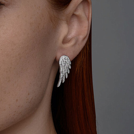 Серьги SOKOLOV - Серебро 925, Фианит (арт. 94025807)