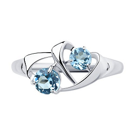 Кольцо SOKOLOV - Серебро 925, Топаз (арт. 92011765)