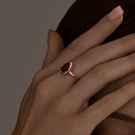 Кольцо SOKOLOV - Серебро 925, Раухтопаз (арт. 92014353)