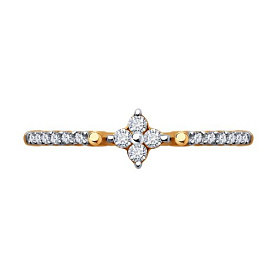 Кольцо Diamant - Золото 585, Фианит (арт. 51-110-02421-1)