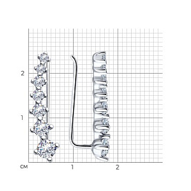 Серьги SOKOLOV - Серебро 925, Фианит (арт. 94025939)