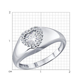 Кольцо Diamant - Серебро 925, Фианит (арт. 94-110-02442-1)
