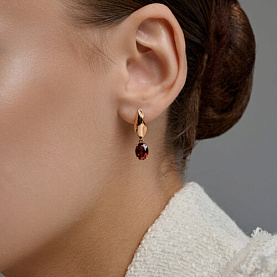 Серьги SOKOLOV - Серебро 925, Гранат (арт. 92025350)