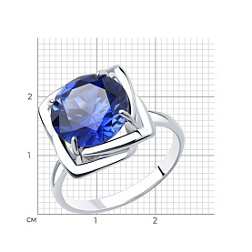 Кольцо Diamant - Серебро 925, Синтетический сапфир (арт. 94-310-00985-3)