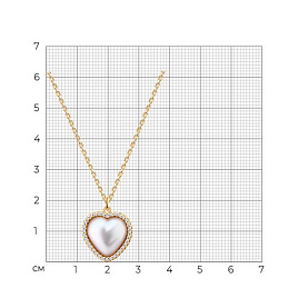 Колье SOKOLOV - Серебро 925, Жемчуг имитация, Фианит (арт. 93070136)