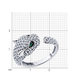 Кольцо SOKOLOV - Серебро 925, Фианит (арт. 94013837)