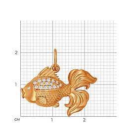 Подвеска SOKOLOV - Серебро 925, Фианит (арт. 93030121)