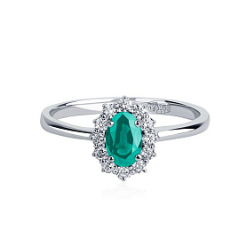 Кольцо Platinum Lab. - Платина 950 (арт. ПК-206И-01)