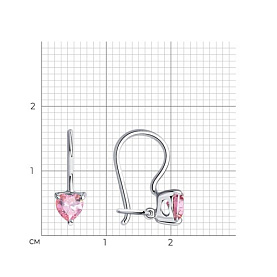 Серьги SOKOLOV - Серебро 925, Фианит (арт. 94020587)