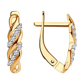 Серьги SOKOLOV - Золото 585, Фианит (арт. 029711)