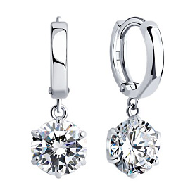 Серьги SOKOLOV - Серебро 925, Swarovski (арт. 89020151)