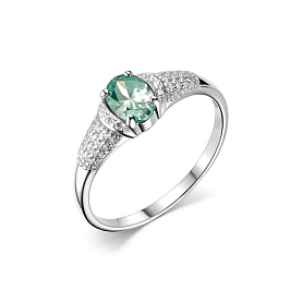 Кольцо Дар - Серебро 925, Муассанит, Фианит (арт. К-3937рс1613900)