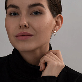 Серьги SOKOLOV - Серебро 925, Фианит (арт. 93020718)